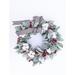 The Holiday Aisle® 18' Wreath Silk/Cotton in Green/Red/White | 18 H x 18 W x 4 D in | Wayfair 3C96C6A2A41B4E7CB0DE4C4B2D205169