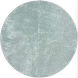 Gray 60 x 60 x 0.5 in Indoor Area Rug - Mercer41 Dovetta Ultra Soft Chair Couch Cover Rug For Bedroom Floor Sofa Living Room Teal Faux Fur | Wayfair