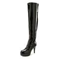 Overkneestiefel LASCANA BELLE AFFAIRE Gr. 40, schwarz Damen Schuhe Reißverschlussstiefel Overknee-Stiefel High Heel Stiefel Sommerstiefel