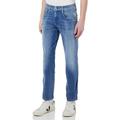 Replay Herren Jeans Anbass Slim-Fit Hyperflex White Shades mit Stretch, Light Blue 010 (Blau), 28W / 32L