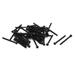 M1.6x20mm Metal Grade 10.9 Fully Thread Hex Socket Head Cap Screw Fastener 50pcs - Black