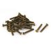 M4 x 30mm Brass Bolts Machine Phillips Countersunk Screws GB819 30 Pcs - Brass Tone