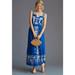 Anthropologie Dresses | Anthropologie Nwt Square Neck Embroidered Midi Dress | Color: Blue/White | Size: Xl