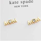 Kate Spade Jewelry | Kate Spade Love You, Mom Studs | Color: Gold | Size: Os