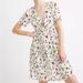 Madewell Dresses | Madewell Tie-Front Mini Dress In Drifting Flowers | Color: Red/White | Size: 0