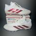 Adidas Shoes | Adidas Sm Freak Mid Football Cleats Size 14 White Red Fx1308 | Color: Red/White | Size: 14