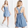 Free People Pants & Jumpsuits | Free People Jean Romper Skirt | Color: Blue | Size: 10