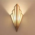 CUIRULIAN European-style Linen Fan-shaped Wall Light， Wrought Iron Lampshade Wall Lamp Fitting ，Art Deco lighting for Living Room Bedroom Wall Sconces Fixture (Color : Gold, Size : 1pcs)