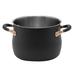 Meyer Accent Series Stainless Steel Induction Stockpot, Matte Black Stainless Steel in Black/Gray | 8.46 W in | Wayfair 70621