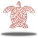 Riverside Designs LLC Turtle Mandala Metal Art Steel Wall Décor Metal in Pink | 30 H x 30 W x 0.01 D in | Wayfair TTMD0004-10pnk30