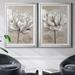 Lark Manor™ "Soft White I" 2-Piece Painting Print Set Canvas in Brown/Gray/White | 26.5" H x 73" W x 1.5" D | Wayfair