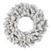 The Holiday Aisle® Artificial Frosted Silver Wreath Wreath Traditional Faux in Gray/Green | 24 H x 24 W x 3 D in | Wayfair