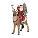 The Holiday Aisle® Christmas Rustic Santa & Reindeer Figurine Resin | 10 H x 7.75 W x 4.25 D in | Wayfair 4D12419AD9D14E21BDB9B1C3D3ACFCA4