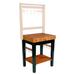 John Boos Rouge et Noir Kitchen Cart Wood in Black/Brown/Red | 36 H x 30 W x 24 D in | Wayfair RN-PPB3024