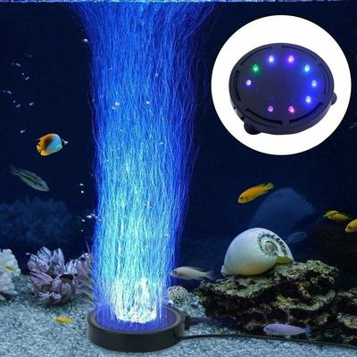 Aquarium-Blasenlampe mit LED-Luftpumpe für Schildkrötendekoration - Minkurow
