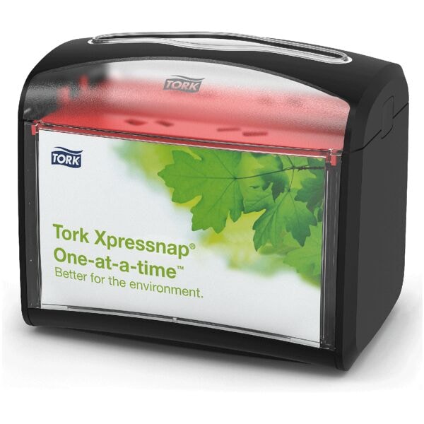 Tork Serviettenspender »Xpressnap N4« mit Sichtfenster schwarz, 20.1x15.5x15 cm Image