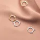 Petites boucles d'oreilles créoles chat mignon pour femmes clous d'oreille creux petits Huggies