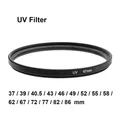 Protecteur d'objectif à filtre UV numérique super fin universel 37 39/40