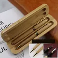 Stylo à bille avec manche en bois de bambou stylo plume ensemble de boîte en bambou bureau