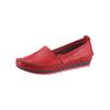 Slipper GEMINI, Damen, Gr. 37, rot, Glattleder, sportlich, Schuhe
