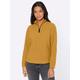 Fleeceshirt CLASSIC BASICS "Fleece-Shirt" Gr. 48, gelb (ocker) Damen Shirts Rollkragenshirts