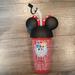 Disney Dining | Disney Walt Disney World Goofy's Glaciers Minnie Mouse Ear W/Straw Tumbler | Color: Black/Red | Size: Os