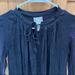 Anthropologie Tops | Anthropologie Dolan Navy Long Sleeve Blouse | Color: Blue | Size: Xs