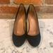 J. Crew Shoes | J. Crew Heels - Black Suede - 8 | Color: Black | Size: 8