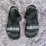 Adidas Shoes | Adidas Adilette Sandal K Black White Women Kid Preschool Sports Shoes G26879 | Color: Black | Size: 4b