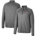 Men's Colosseum Heathered Gray Mississippi State Bulldogs Earth First Raglan Quarter-Zip Windshirt