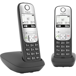 Gigaset A690 Duo DECT Schnurloses Telefon analog Freisprechen, mit Basis, Wahlwied L36852-H2810-B101