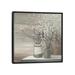 East Urban Home 'Pussy Willow Still Life Gray Pots Crop' By Julia Purinton Graphic Art Print on Canvas, in Brown/Green/White | Wayfair