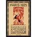 Global Gallery 'Paris-1925' by Robert Bonfils Framed Vintage Advertisement Metal in Red | 32 H x 21.37 W x 1.5 D in | Wayfair GCF-295894-30-299