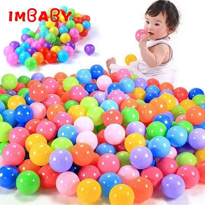 Ikpool-Balle océan en plastique pour parc jouet pour bébé coloré doux souligné jonglage à