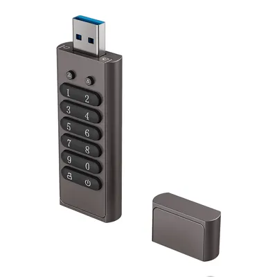 Clé USB cryptée avec mot de passe clé USB sécurisée prise en charge du disque U Cristal