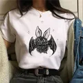 T-shirt imprimé chauve-souris à manches courtes pour femmes vêtements abstremberg pour femmes mode