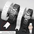 Bracelet de montre en céramique à encoche bracelet concave noir et blanc série GC Guess Dior