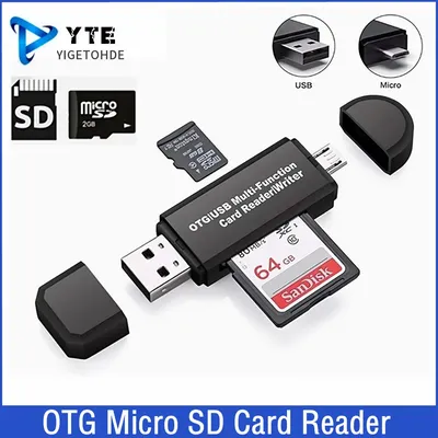 YIGETOHDE OTG lecteur de carte Micro SD USB 2.0 lecteur de carte 2.0 pour USB adaptateur Micro SD