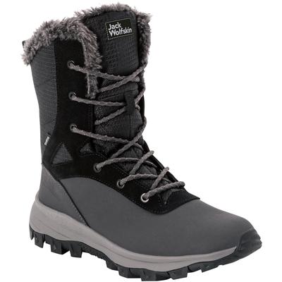 Outdoorwinterstiefel JACK WOLFSKIN "EVERQUEST TEXAPORE SNOW HIGH W", Damen, Gr. 38, schwarz (phantom, schwarz), Leder, T