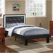 House of Hampton® Dinasty Tufted Platform Bed Upholstered/Faux leather in Black | 38 H x 42 W x 82 D in | Wayfair 25861492DF444554AB4CD11D3DA4060B