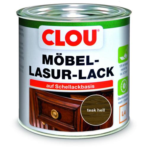 Clou - Möbel Lack L4 125 ml teak hell Holzlasur