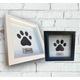Personalised dog paw wall hanging frame box art makes great gift any name or wording laser cut memorial