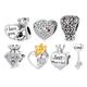 Wow Charms 925 Sterling Silver | Charms I Love You Bear Heart Valentine's Day Beads | Charms fit for Pandora Bracelets.