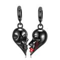 Wow Charms 925 Sterling Silver | Charms Bracelets Skull Lover Heart Pendant | Charms fit for Pandora Bracelets Gifts for Women Girlfriend.