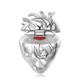 Wow Charms 925 Sterling Silver | Charm Heart Love Zircon Bead | Charms fit for Pandora Bracelet Gifts for Girlfriend Women Valentines Day.