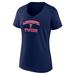 Women's Fanatics Branded Navy Minnesota Twins Heart and Soul V-Neck T-Shirt