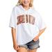 Women's Gameday Couture White Iowa State Cyclones Flowy Lightweight Short Sleeve Hooded Top