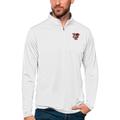 Men's Antigua White Bowling Green St. Falcons Tribute Quarter-Zip Top