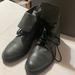 Urban Outfitters Shoes | Nib Urban Outfitters F019 Matte Black Combat Lug Lace Up Moto Ankle Boot 10.5 M | Color: Black/Gray | Size: 10.5