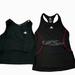 Adidas Tops | 2 Adidas Bra Tops Fitness Tops Black 1 Crop Top 1 Regular Fit | Color: Black | Size: M